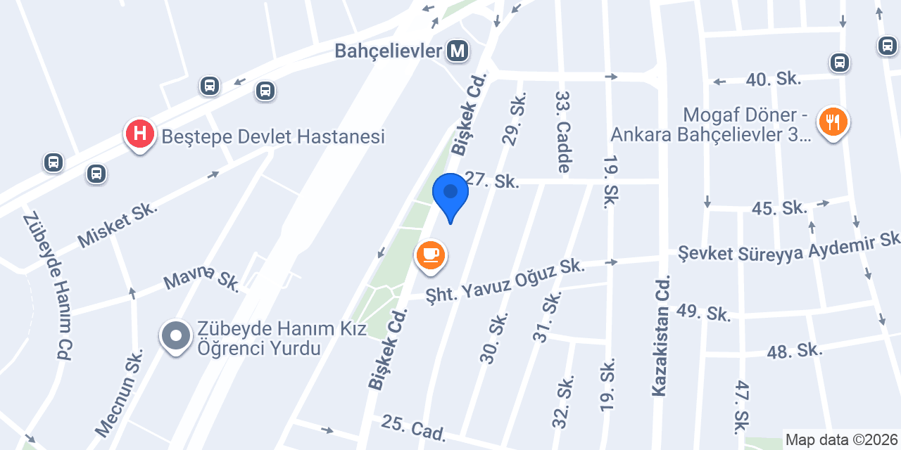 Metin Usta Cağ Kebap Ankara konumu
