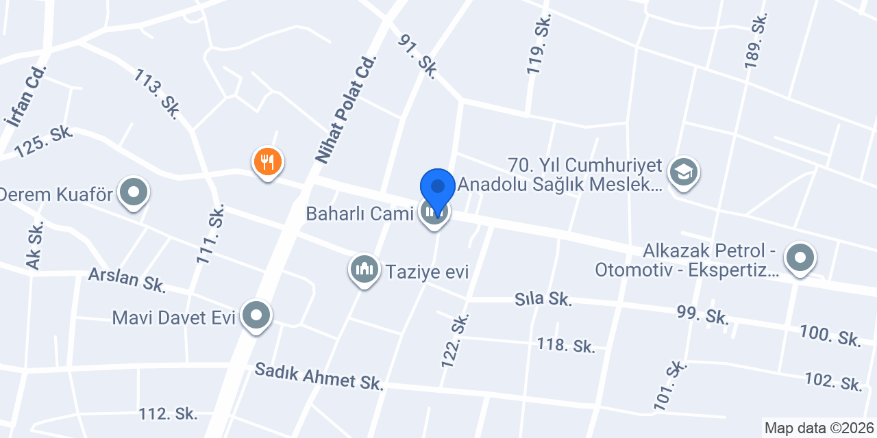 Çağlar Otomotiv konumu