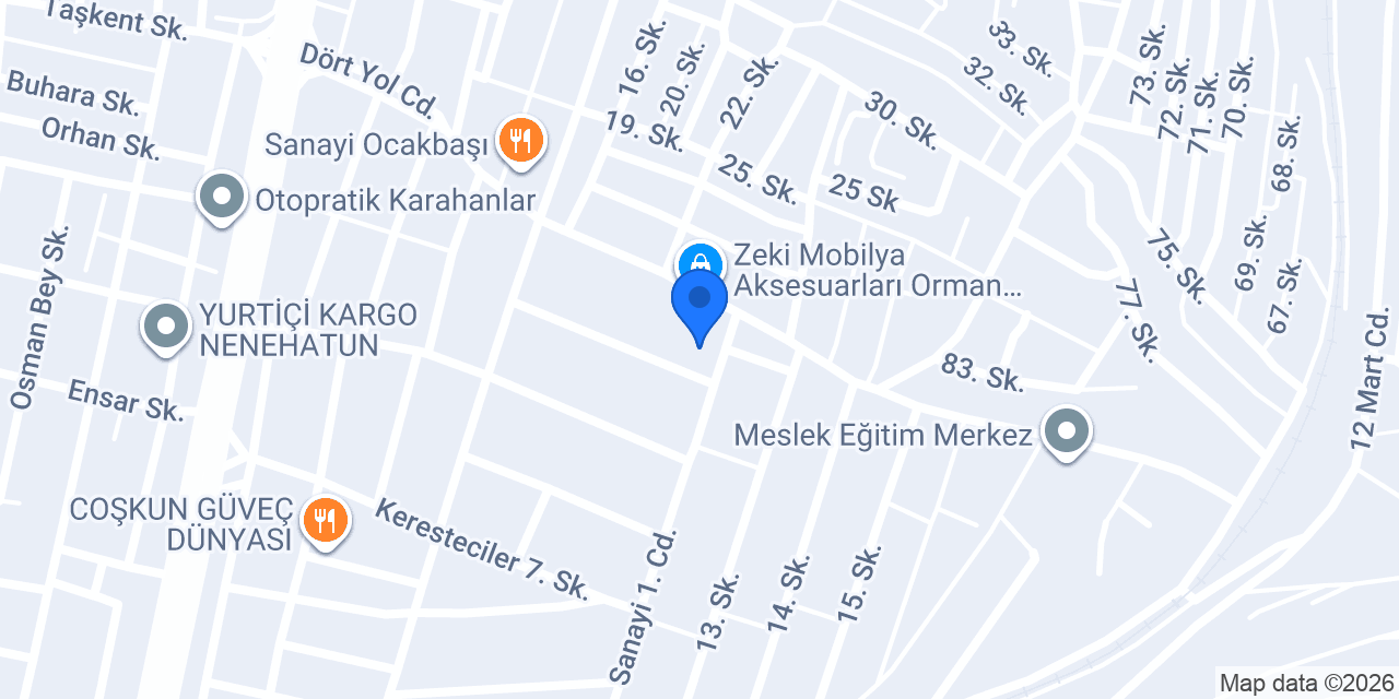 Çakır Orman Ürünleri konumu