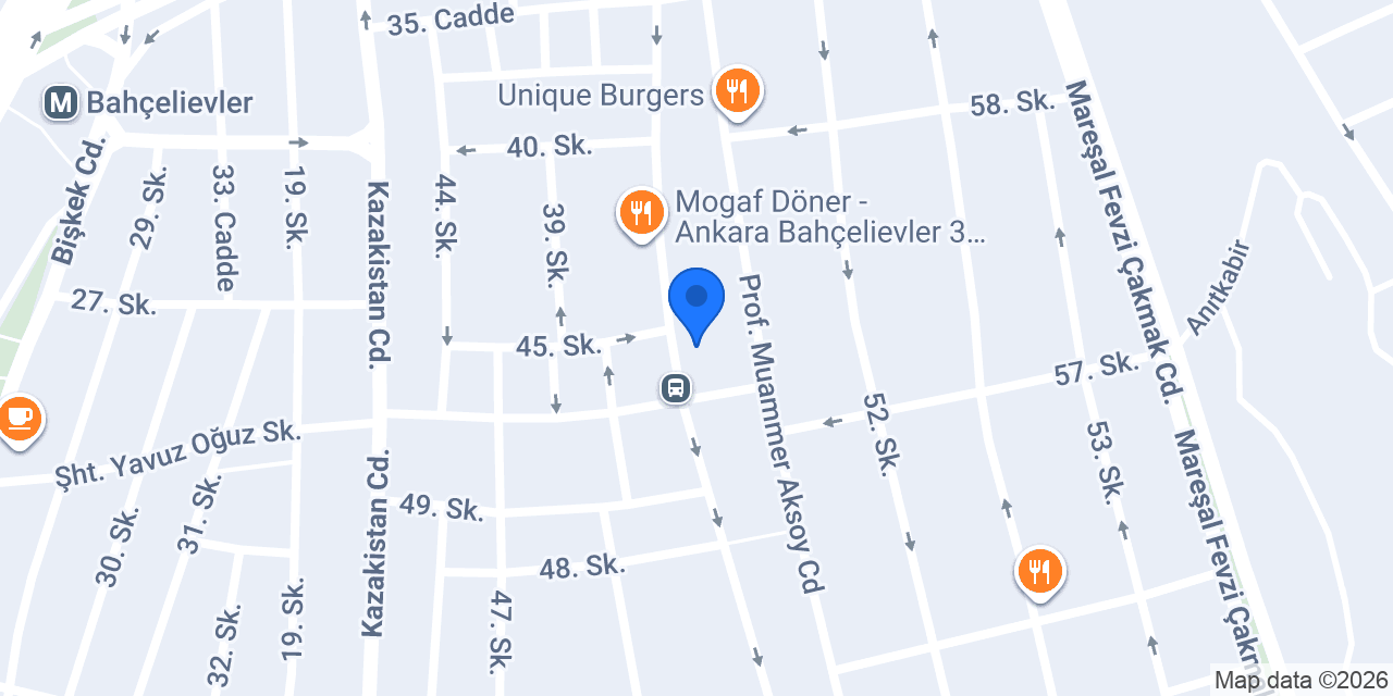 Antep Şiş Kebap konumu