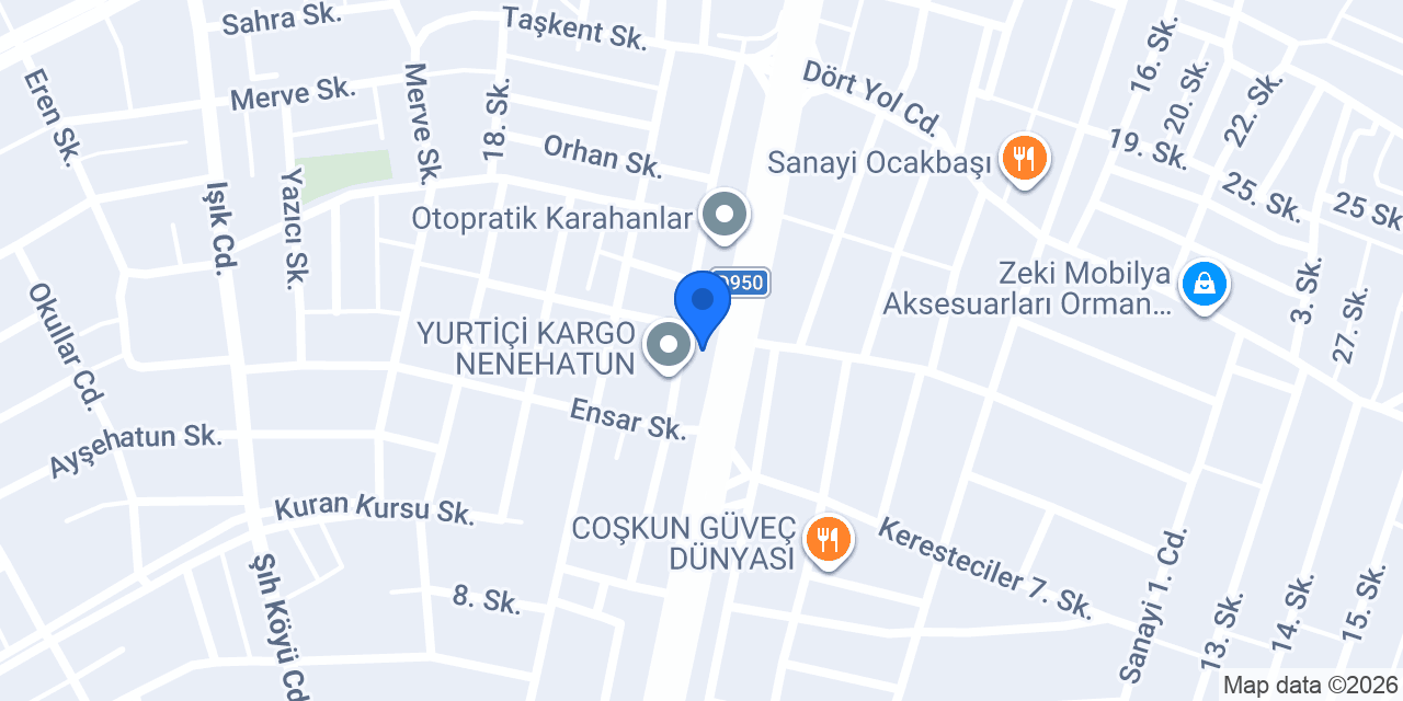 Çavuşoğlu Rulman konumu
