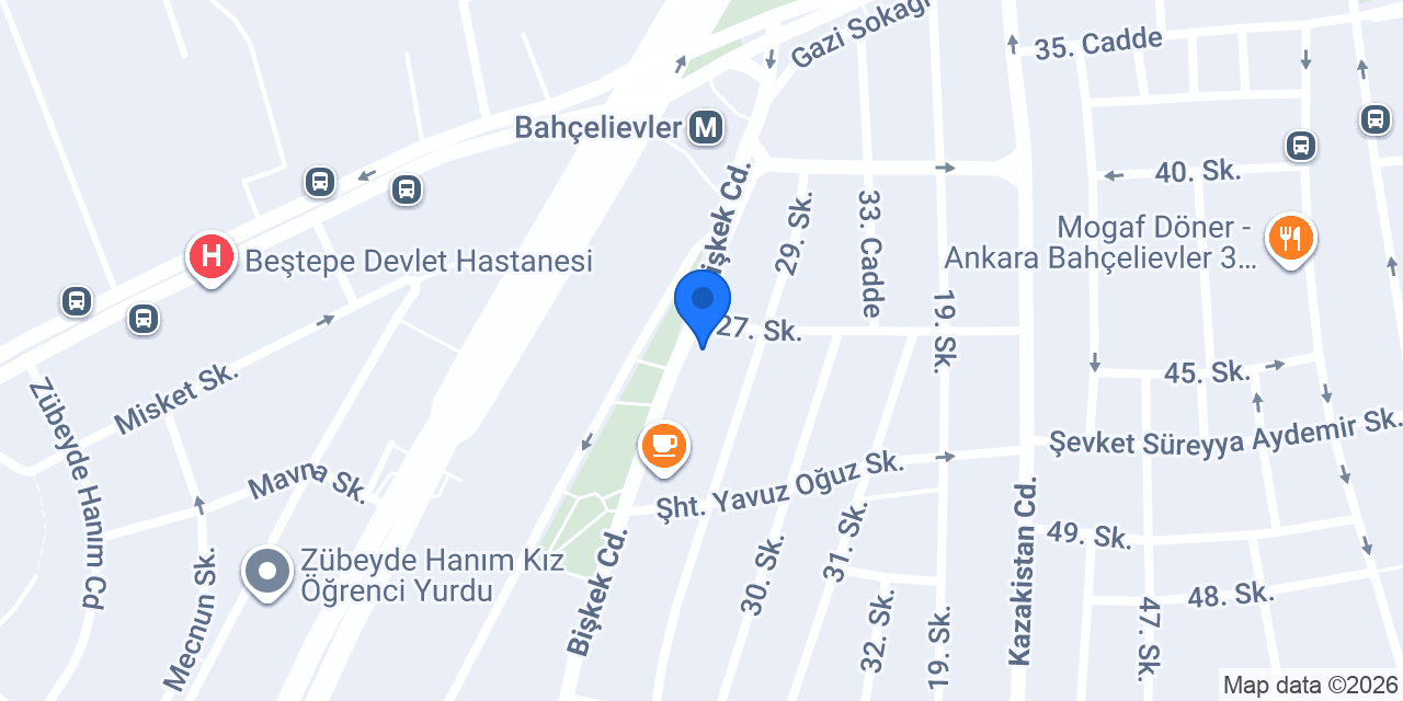 Ankara Psikoterapi Merkezi konumu