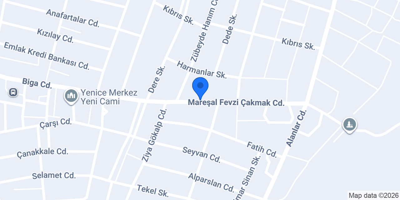 Cantürk Beton konumu