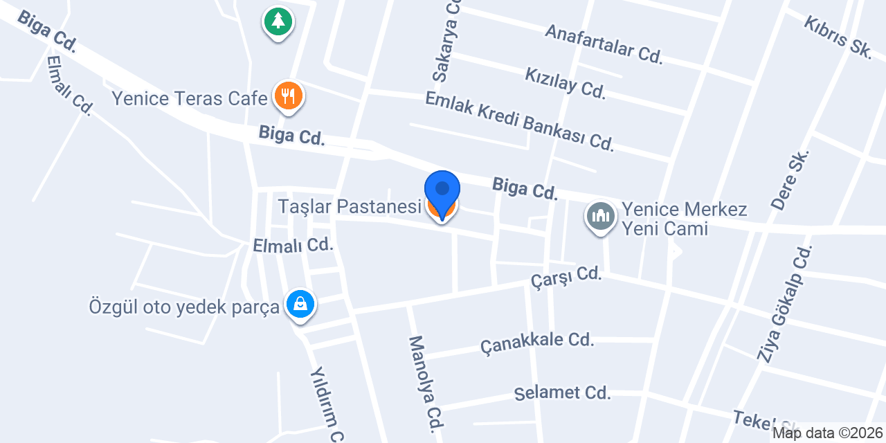 Taşlar Pastanesi konumu