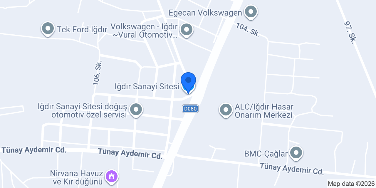 Iğdır Sanayi Sitesi konumu