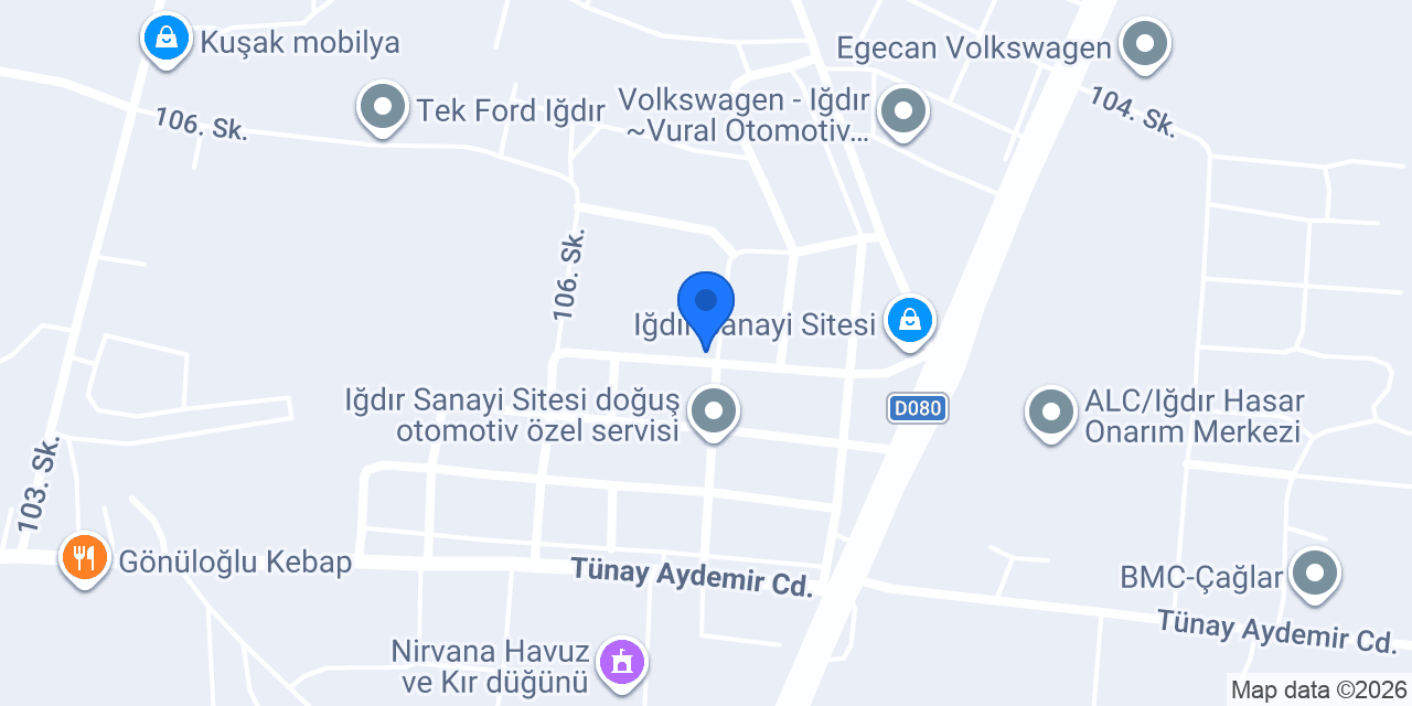 USTA ELLER HASAR/MEKANİK ONARIM MERKEZİ konumu