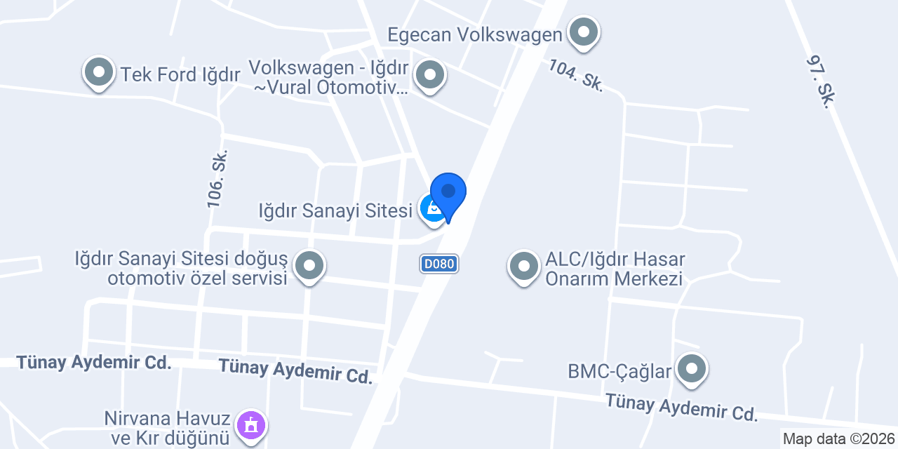 sanat oto boya kaporta ıgdır konumu