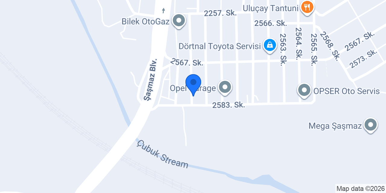 Aktaş Oto Kaporta Boya konumu