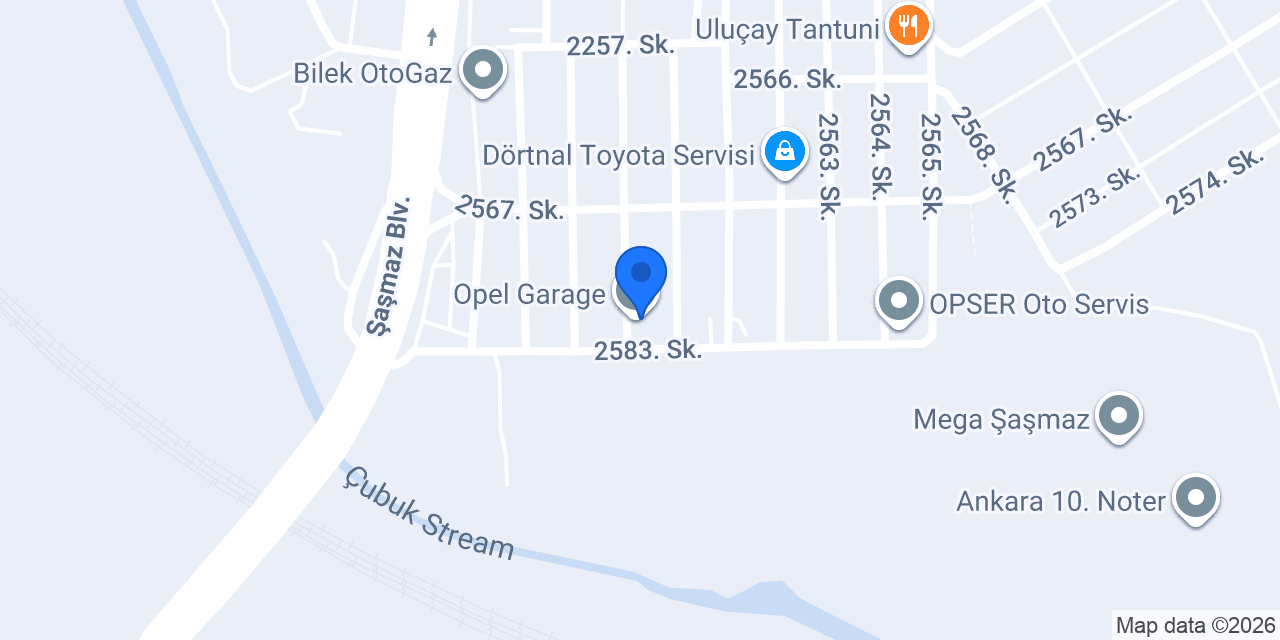 Opel Garage konumu