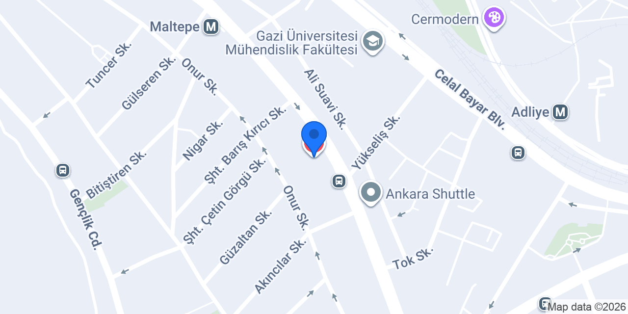 Kudret International Hospital konumu