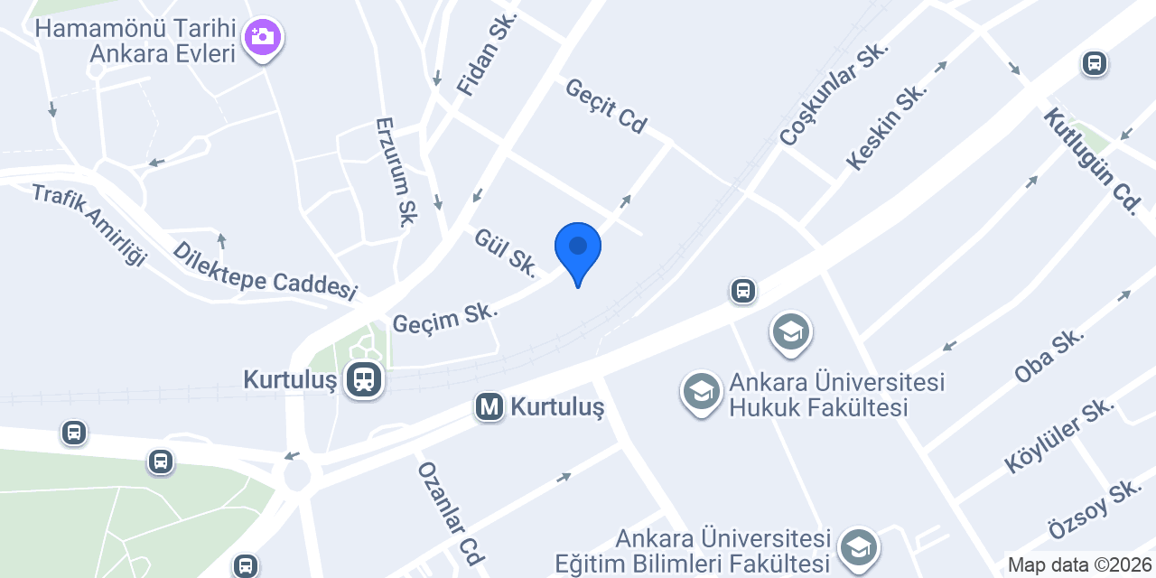 Özel Ankara Ata Erkek Yurdu konumu