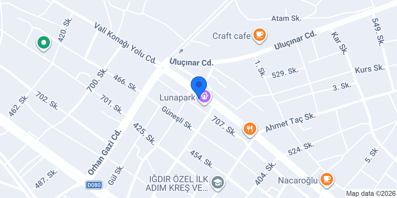 İnci Düğün Salonu konumu