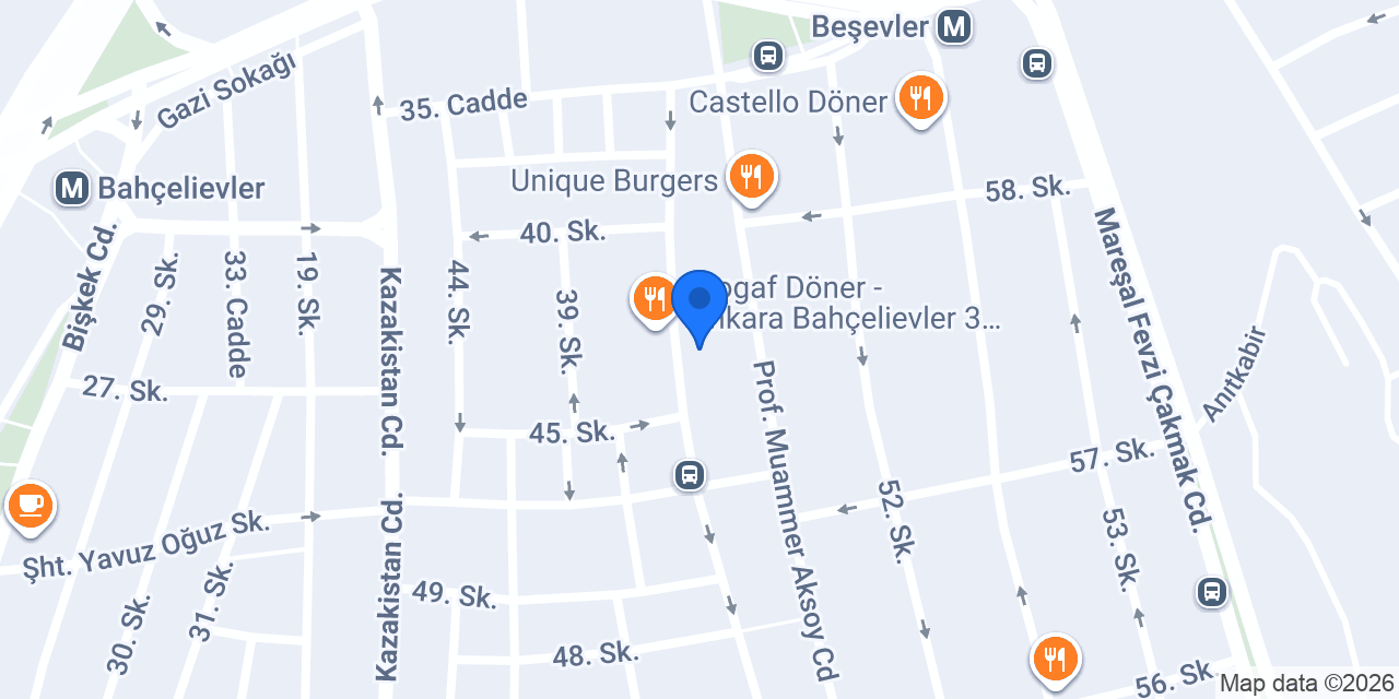 Mama’s Burger Bahçelievler konumu