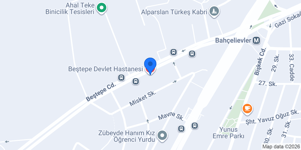 Beştepe Devlet Hastanesi konumu