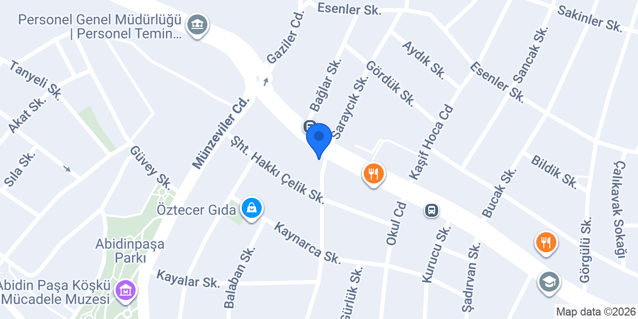 Öğütler Süpermarket konumu