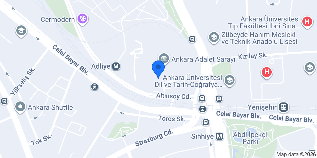 PTT Adliye Şube konumu
