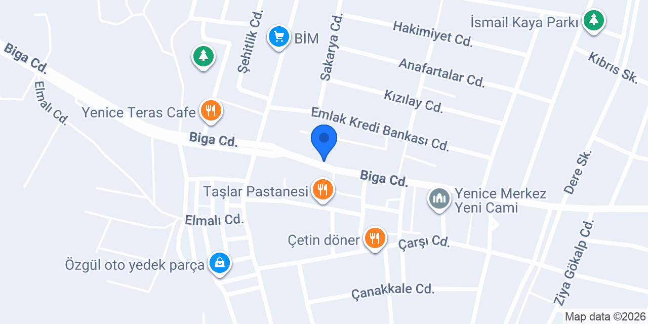 Kıymaz Ticaret konumu