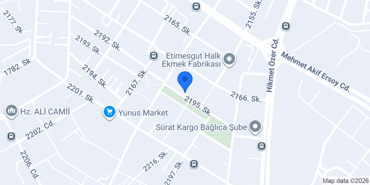 Akıncı Yol Yardım konumu