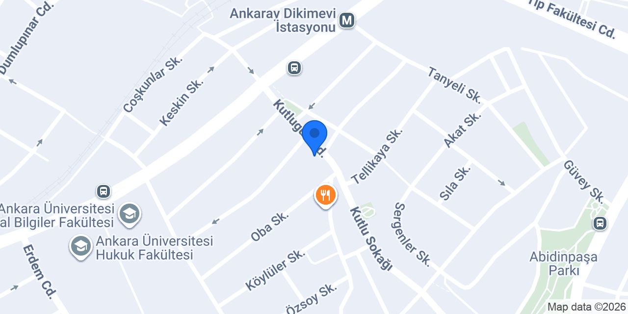 QNB Cebeci Şubesi konumu