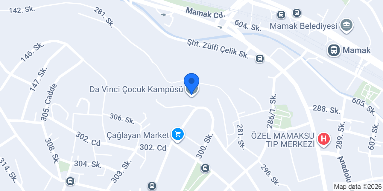 Da Vinci Çocuk Kampüsü konumu