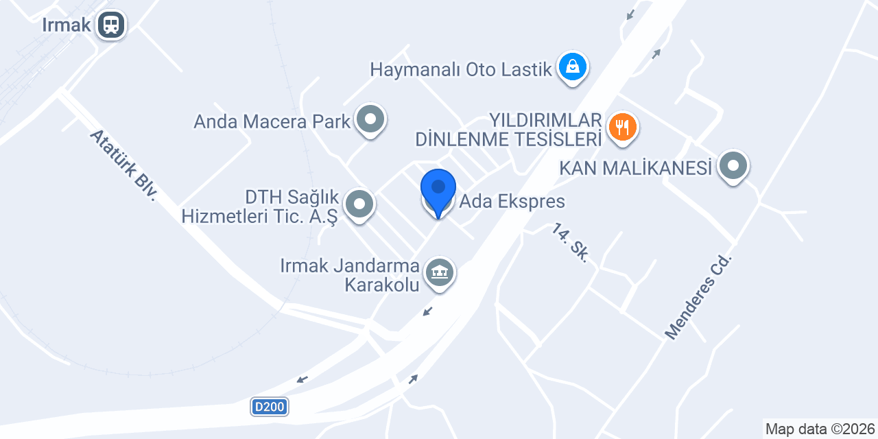 Ada Ekspres konumu