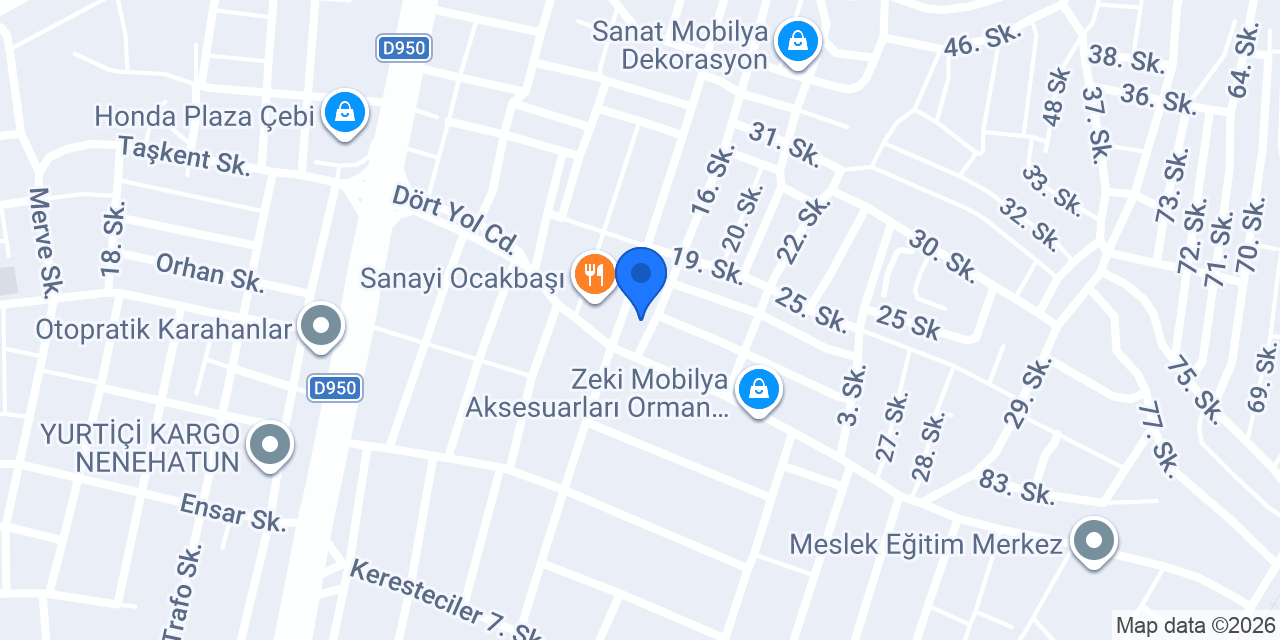 Ensa Mobilya konumu