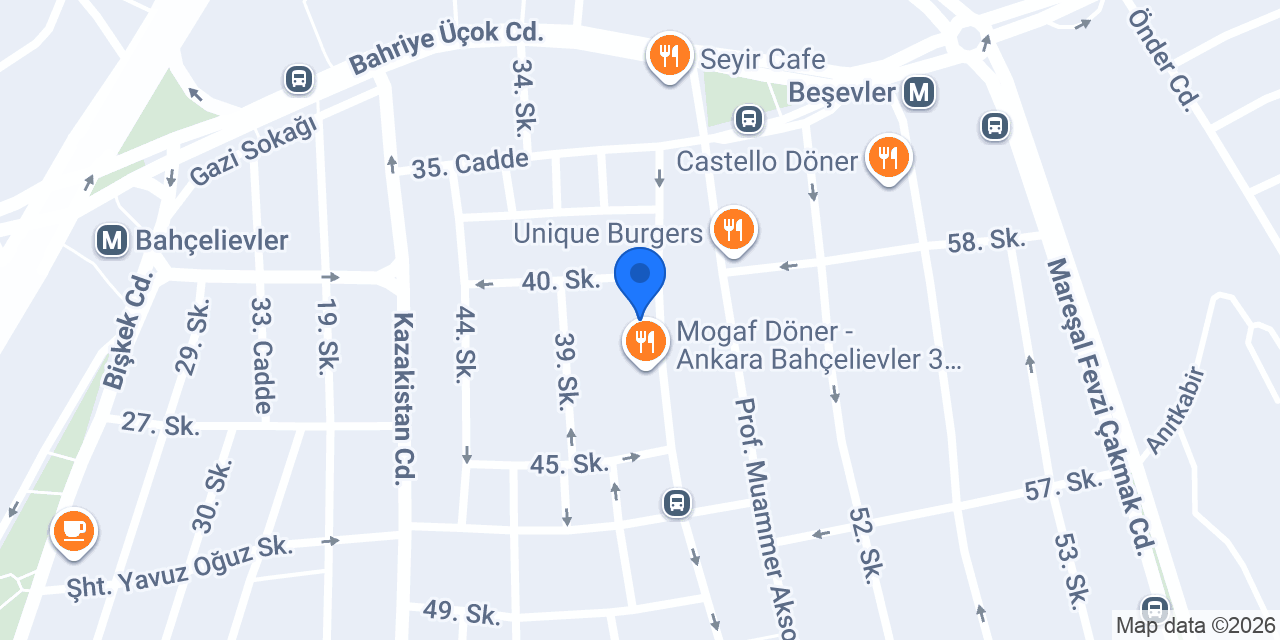 Domino's Pizza Bahçelievler konumu