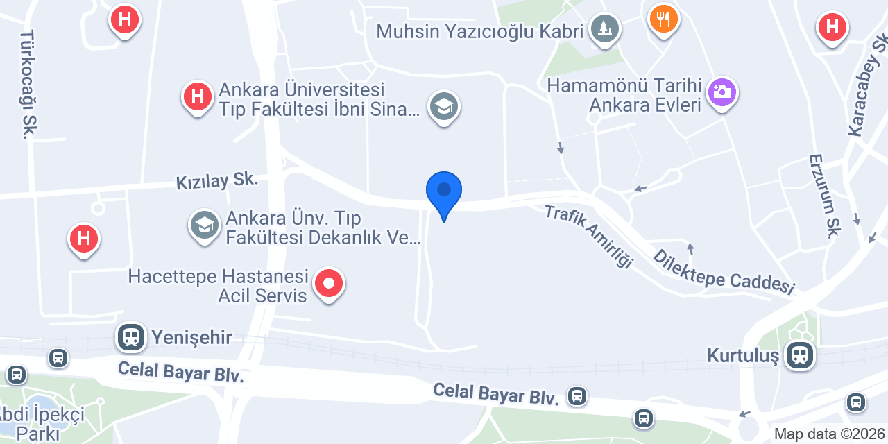 Doç. Dr. Levent Kılıç konumu