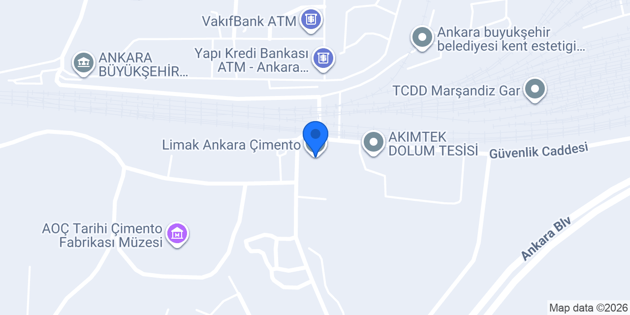 Limak Ankara Çimento konumu