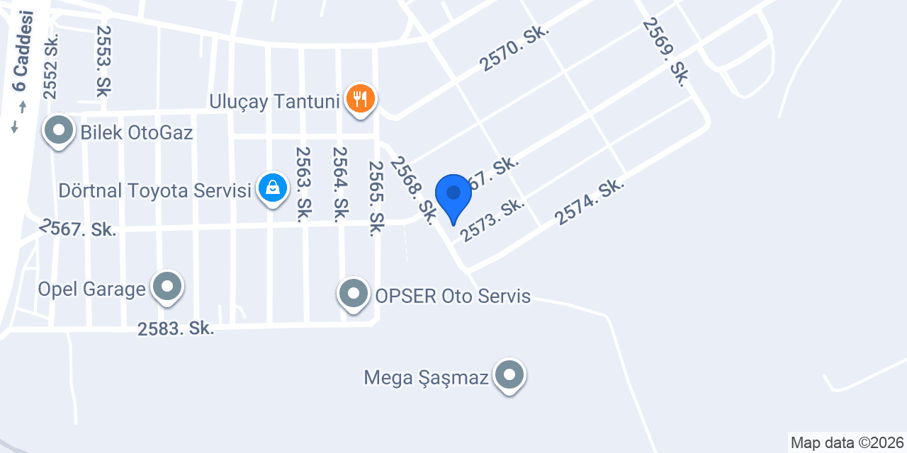 Carosar Otomotiv konumu