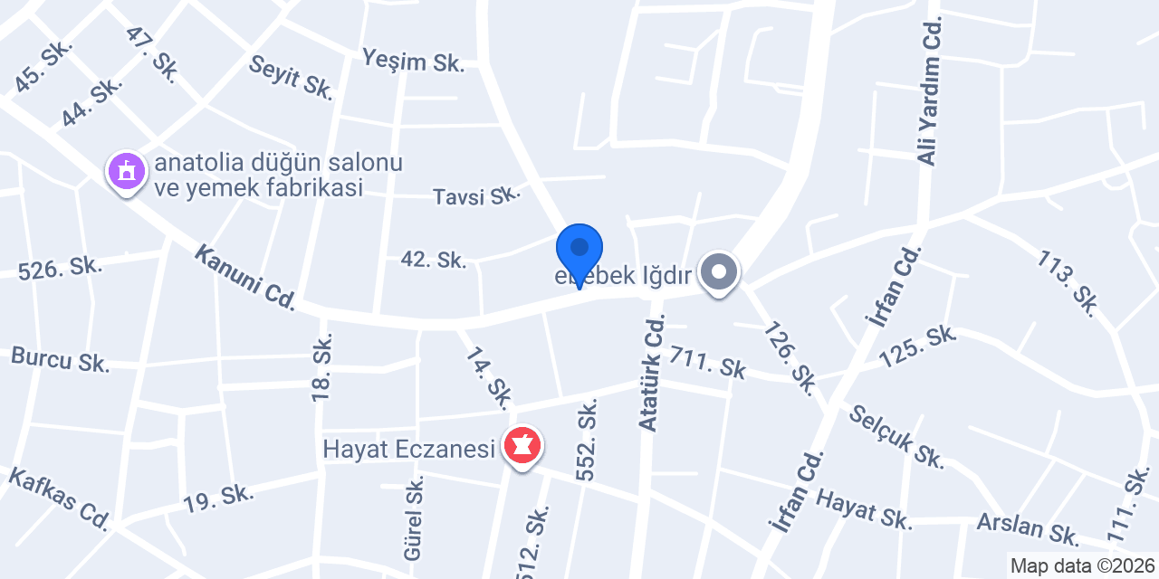 KOSGEB IĞDIR MÜDÜRLÜĞÜ konumu