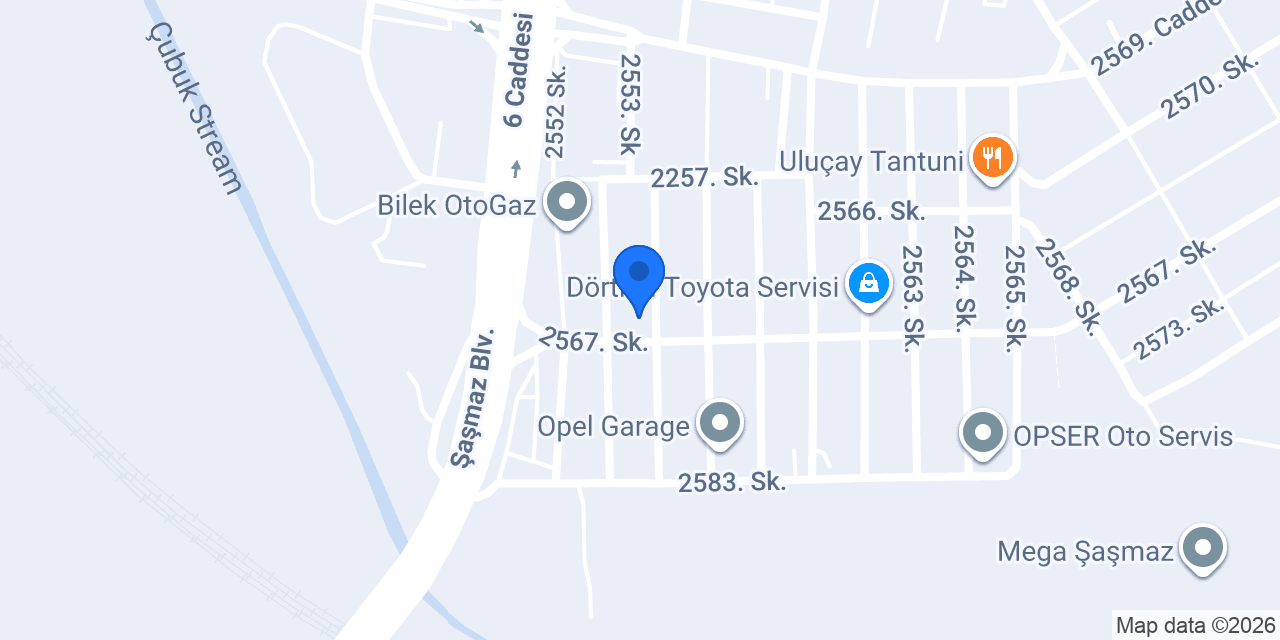 Amortech Amortisör Teknik Servisi konumu