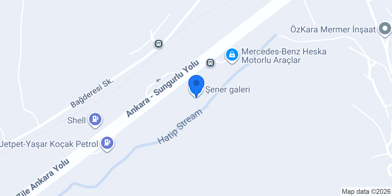 Şener galeri konumu