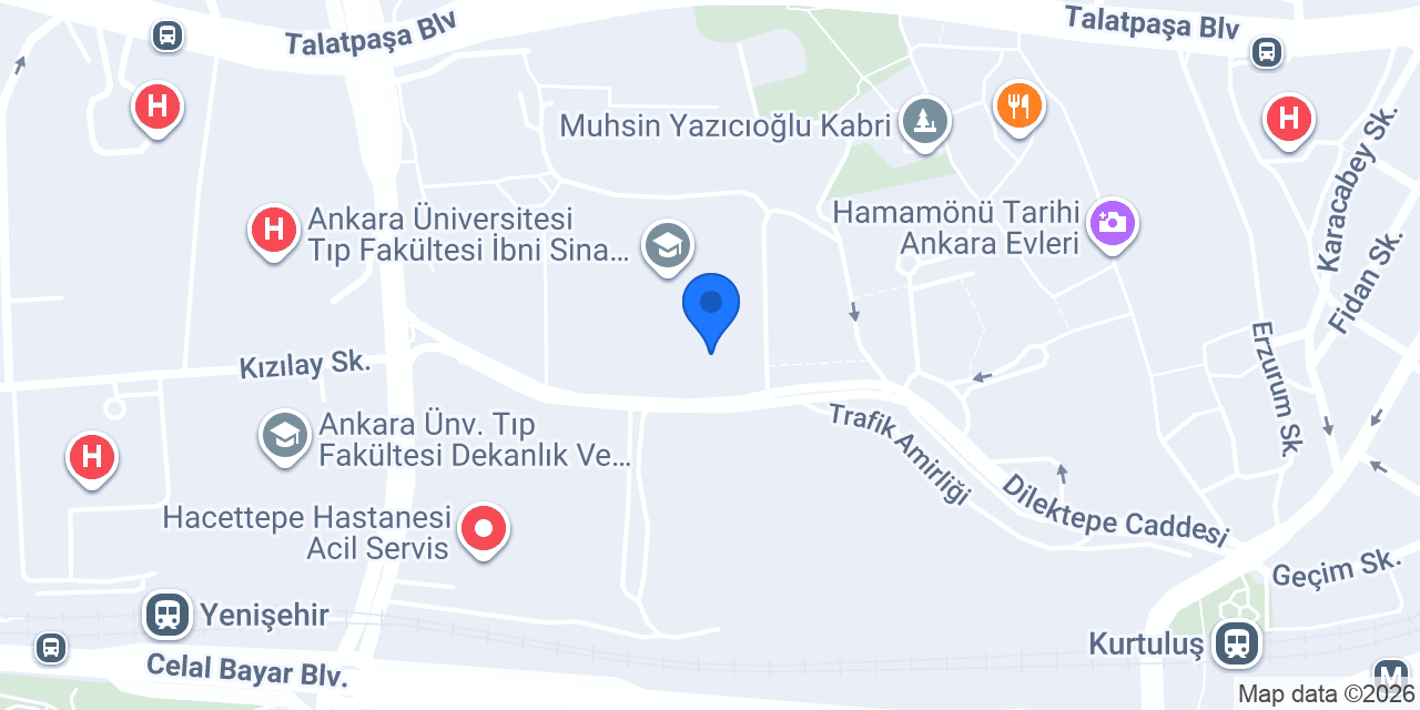 Yapı Kredi - Hacettepe Şubesi konumu