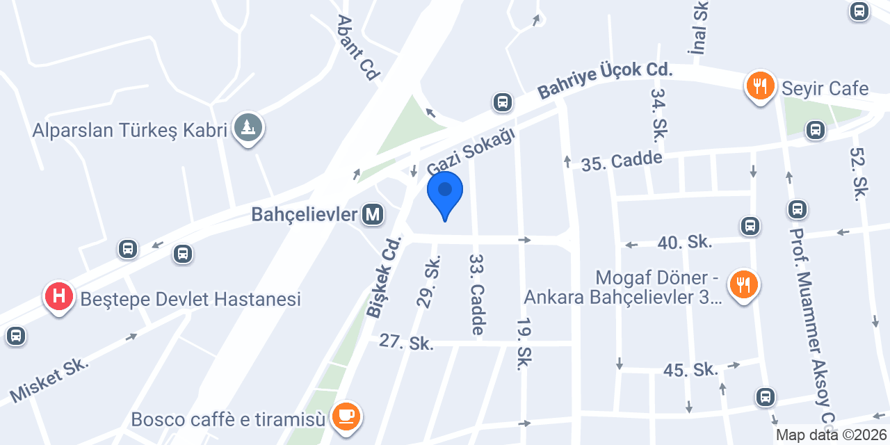 Bay Bayan Terzi konumu