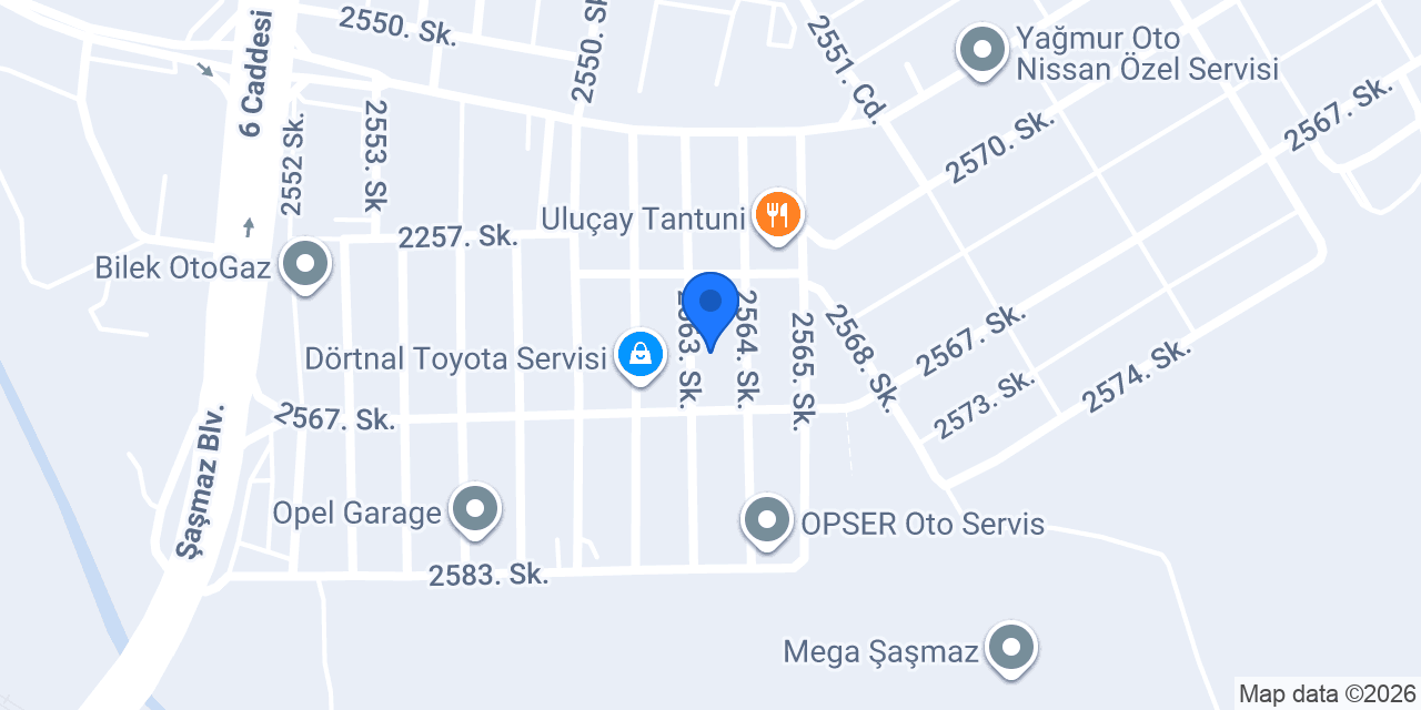 Genç Auto Şase konumu