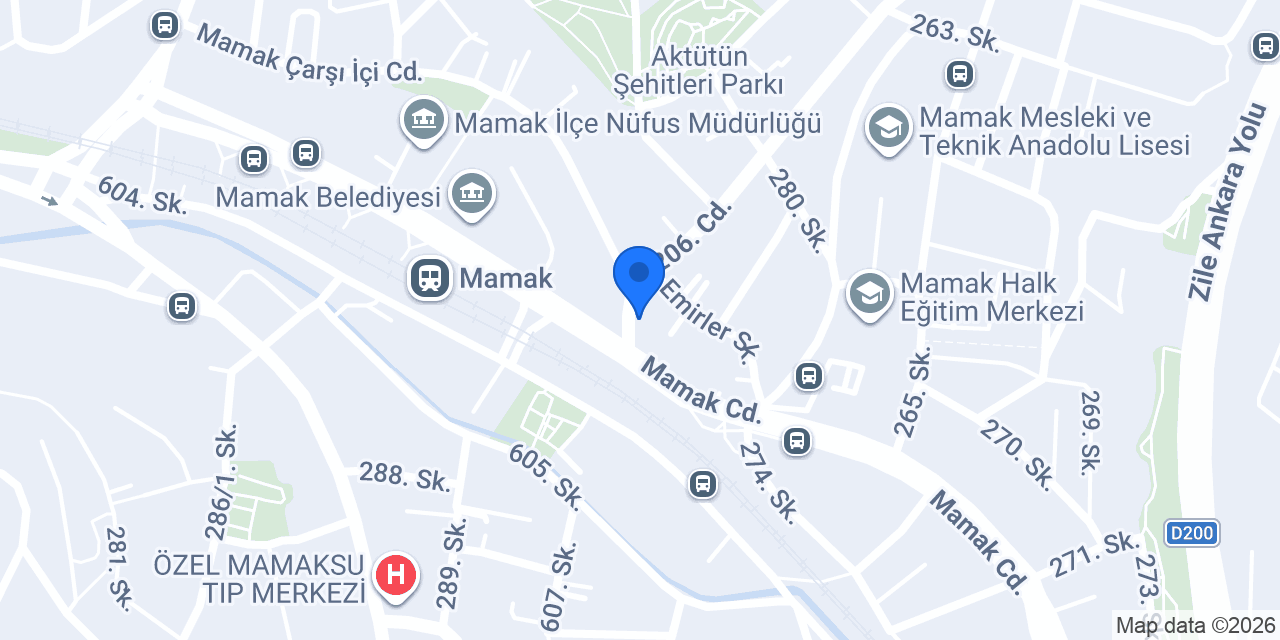 Anadolu Mamak Eczanesi konumu