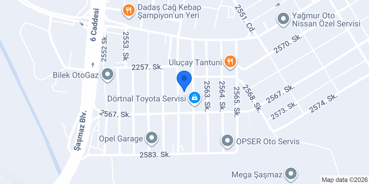 NEHİR OTO SERVİS konumu