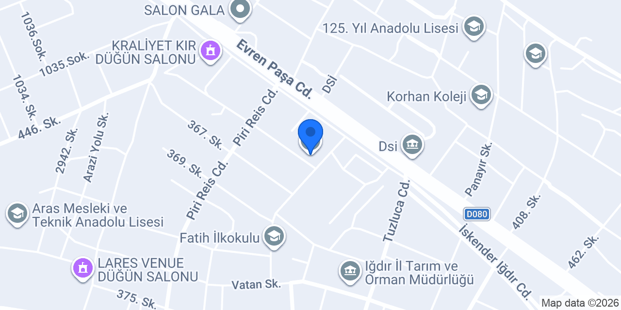Iğdır - İmkb Anadolu Lisesi konumu