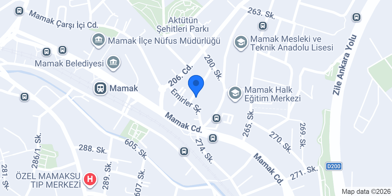 Altıparmak halı Yıkama konumu