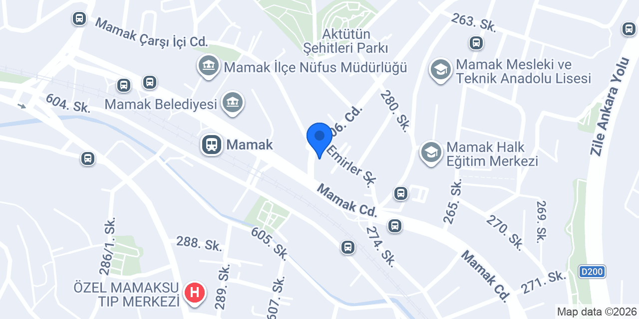 Birey Özel Mamak konumu