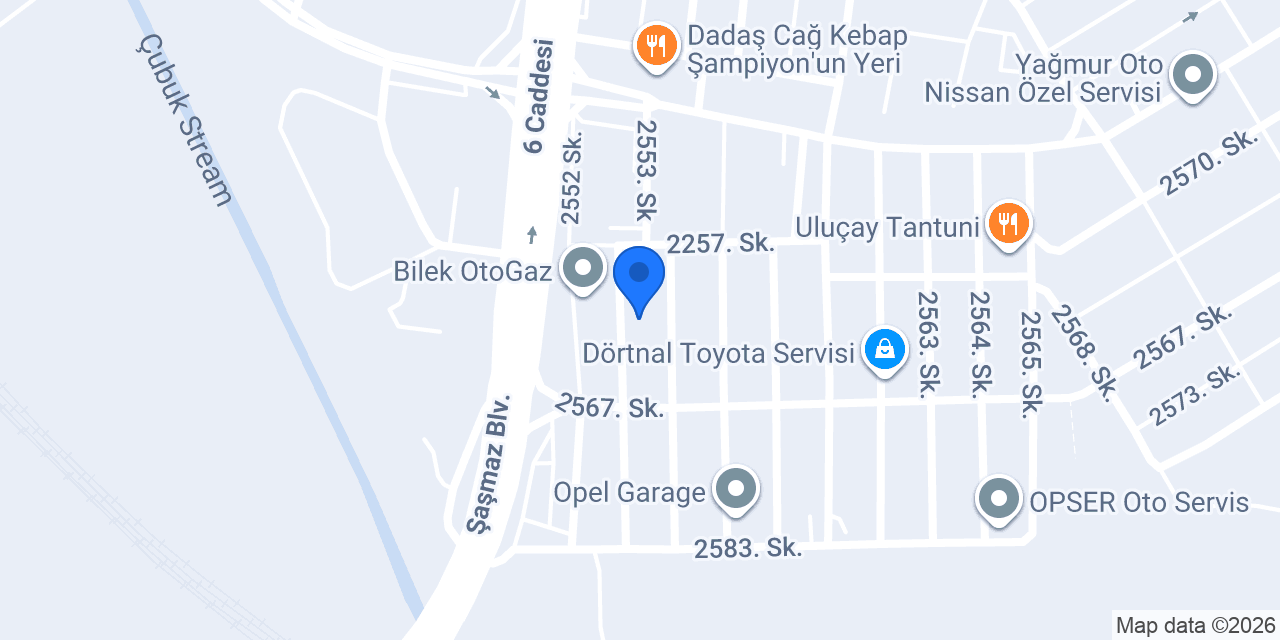 Dayı rot balans servisi konumu