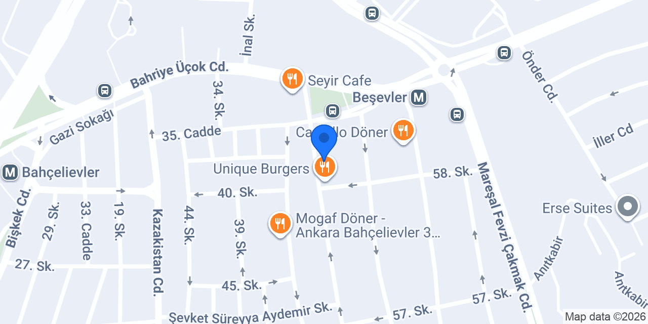 Beşevler Eczanesi konumu