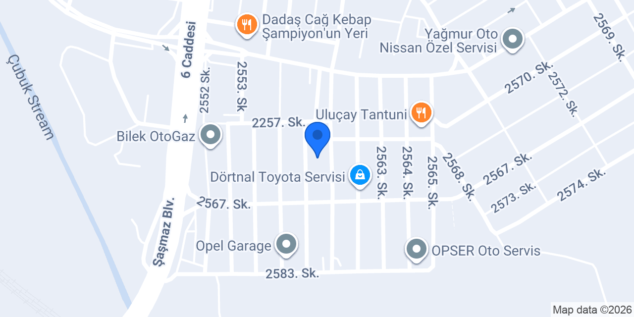 Kaplan Oto Tamir konumu