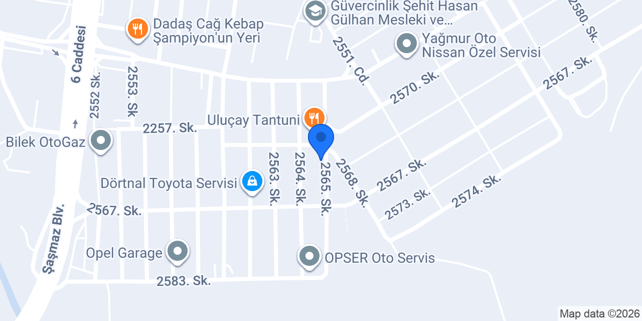 Michelin - Bilal Yüksel Otomotiv konumu