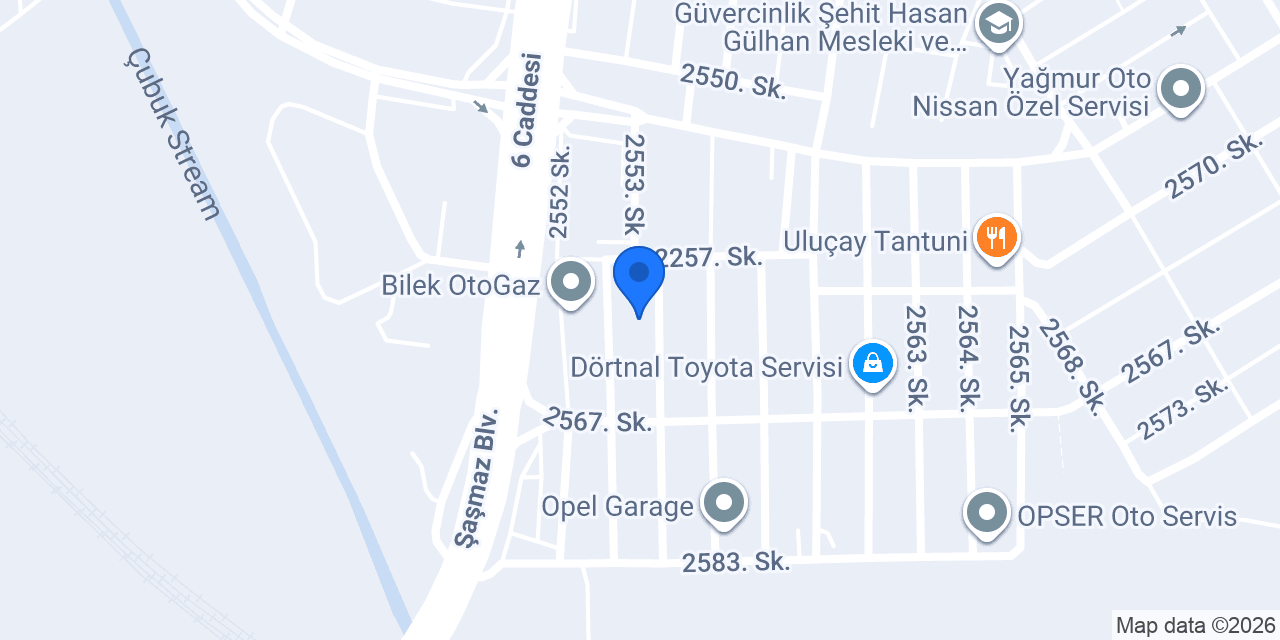 Karaca Oto Elektrik & Murat usta konumu