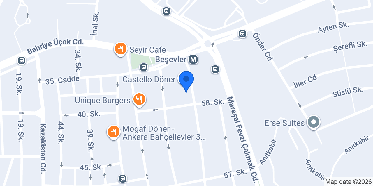 Bahçelievler Altın Çekiç Lostra konumu
