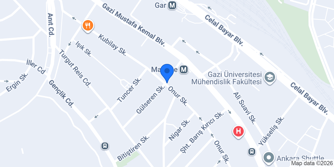 Bereket Taksi konumu