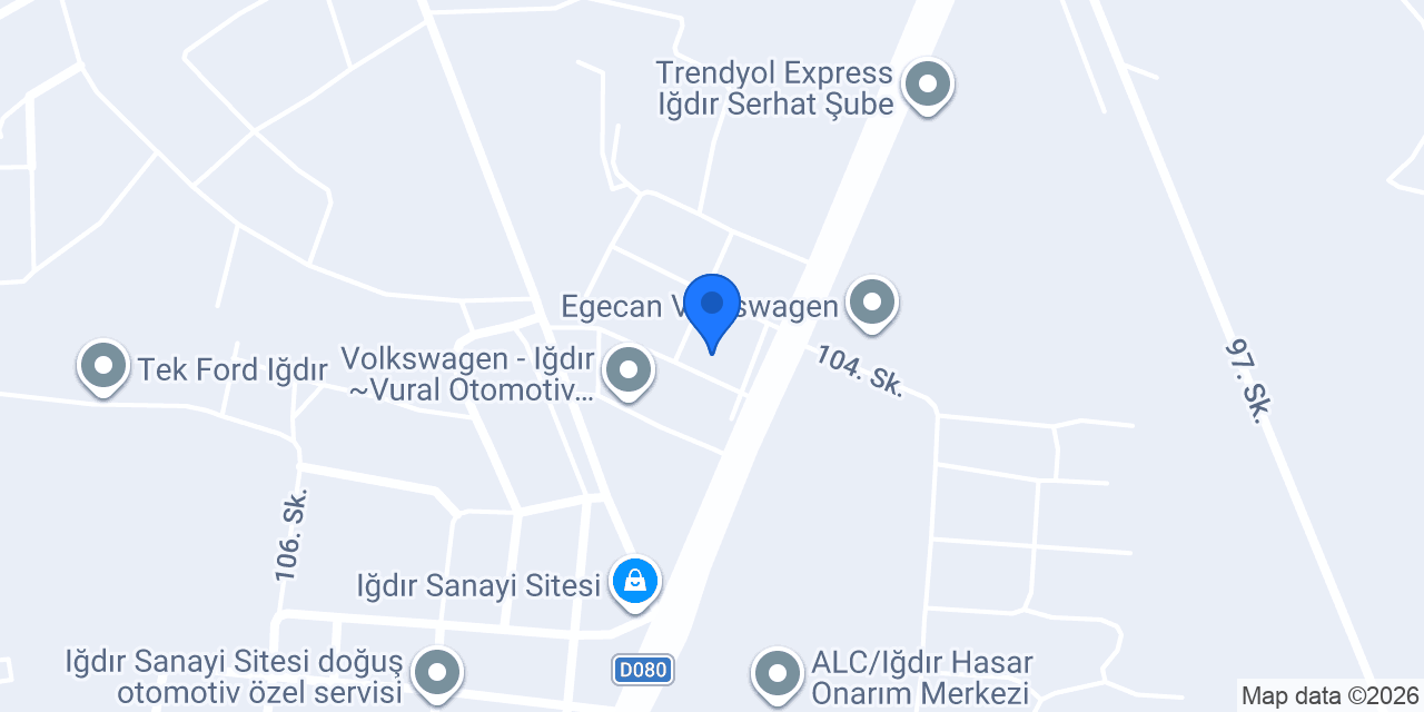Turkuaz Auto Iğdır konumu