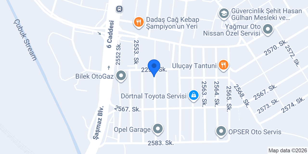 KABAY OTOMOTİV (NİHAT KABAY) konumu